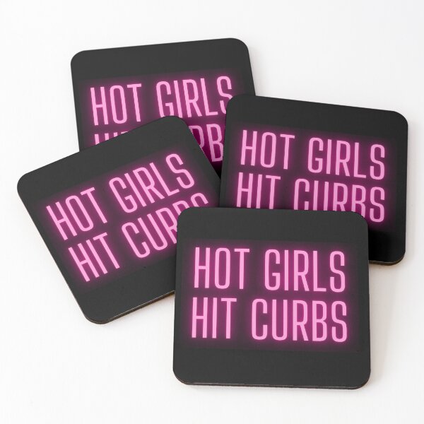 Item preview, Hot Girls Hit Curbs Bad Driver Bumper Warning :-D designed and sold by CollageHeaven.
