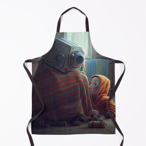 Item preview, Investigating Under the Robots Blanket Digital Painting designed and sold by CodeAndColors.
