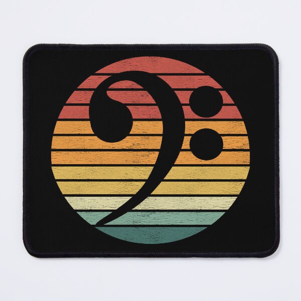 Item preview, Bass Lover - Vintage Sunset Bass Clef - Bassist designed and sold by Dapperly Tees.