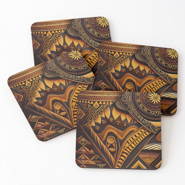 Artikelvorschau, Artistic African Pattern Digital Painting entworfen und verkauft von CodeAndColors.