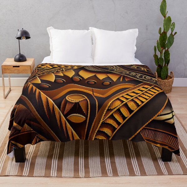 Item preview, Artistic African Pattern Digital Painting designed and sold by CodeAndColors.