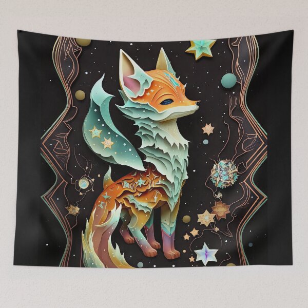 Item preview, Papercut Fox (Variation) designed and sold by OccultDreams.