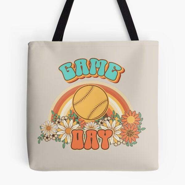 Item preview, Groovy Baseball mom Retro game day gift for funny mother Vintage floral pattern designed and sold by HomeCoquette.