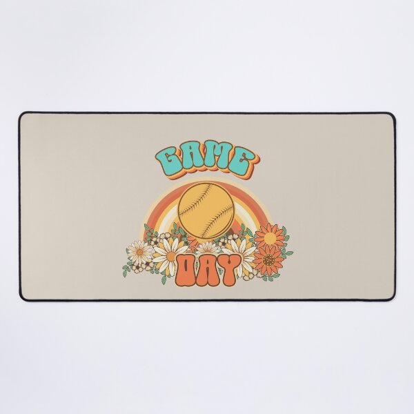 Item preview, Groovy Baseball mom Retro game day gift for funny mother Vintage floral pattern designed and sold by HomeCoquette.