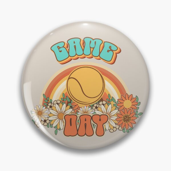 Item preview, Groovy Tennis mom Retro game day gift for funny mother Vintage floral pattern designed and sold by HomeCoquette.