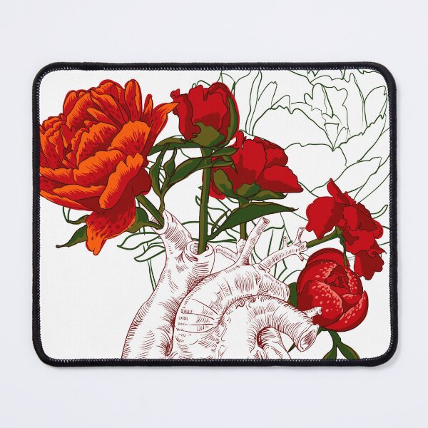 Item preview, drawing Human heart with flowers designed and sold by Olga Berlet.
