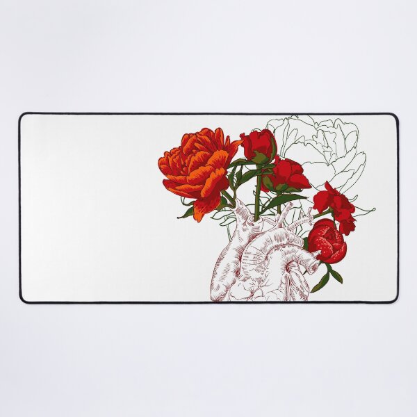 Item preview, drawing Human heart with flowers designed and sold by Olga Berlet.