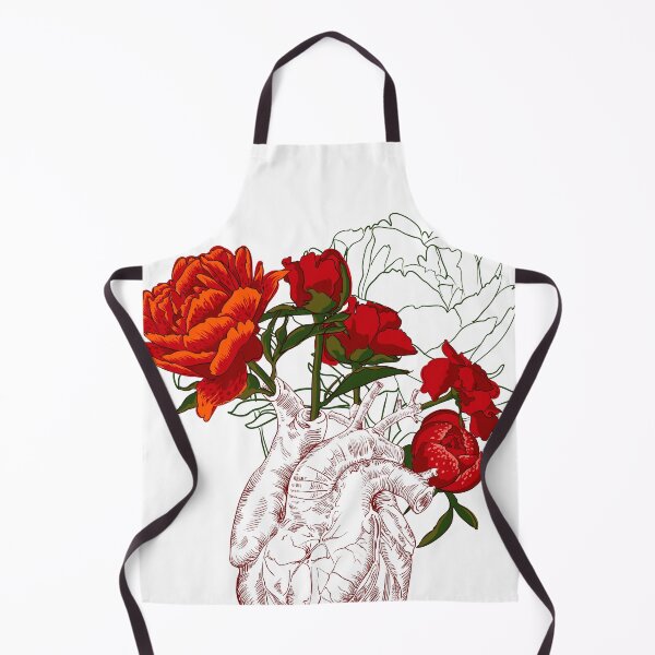 Item preview, drawing Human heart with flowers designed and sold by Olga Berlet.