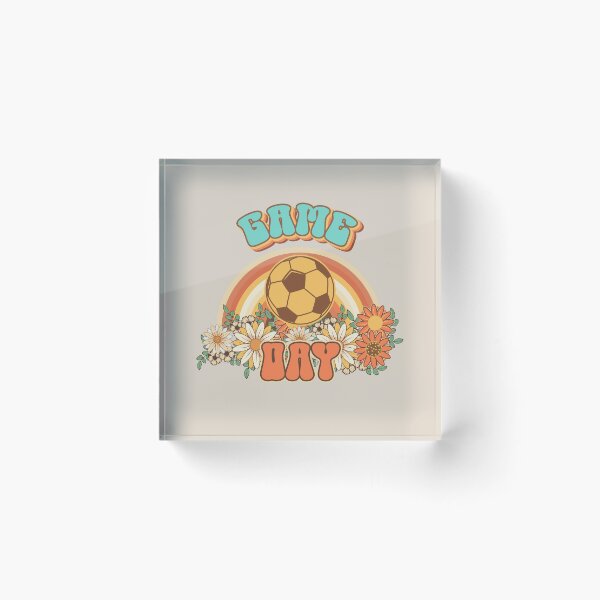 Item preview, Groovy Soccer mom Retro game day  gift for funny mother Vintage floral pattern designed and sold by HomeCoquette.