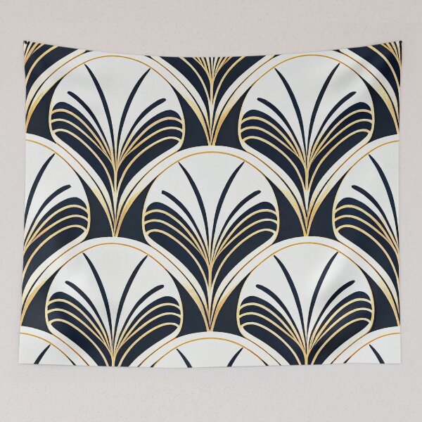 Item preview, Minimal Designer Delicate Smooth Art Deco Pattern Digital Painting designed and sold by CodeAndColors.