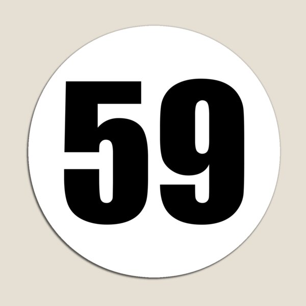 Item preview, Racing number 59 designed and sold by stickerwicker.