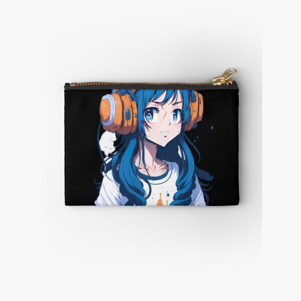 Item preview, Beautiful girl wearing headphones. designed and sold by Aiartly.