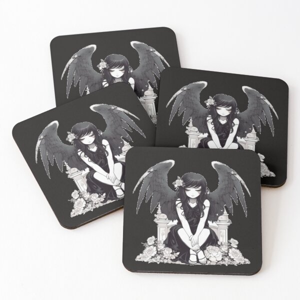 Item preview, EMO GOTH GIRL ANIME ANGEL designed and sold by CRAZY&ART.