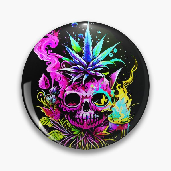 Item preview, Trippy Cat Skull Pineapple Alchemist designed and sold by MindWave THC.
