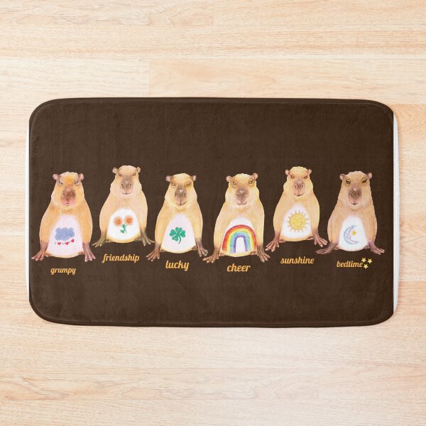 Item preview, Six capybaras in a row designed and sold by umasharda.