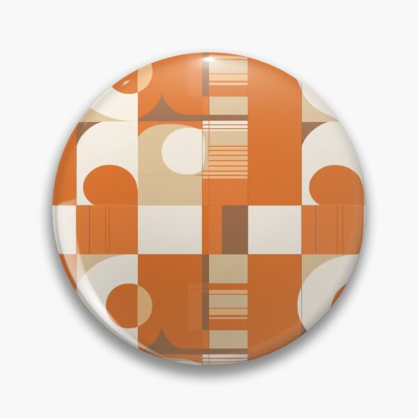 Item preview, Mid Century Modern Geometric orange designed and sold by Cody Bertasso.
