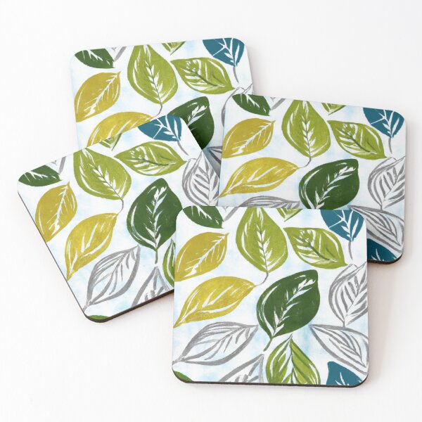 Item preview, Green Leaves Pattern - Light Watercolors designed and sold by The Iconic Minimalist.