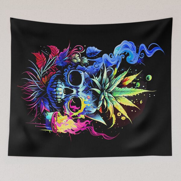 Item preview, Trippy Cat Skull Pineapple Alchemist designed and sold by MindWave THC.