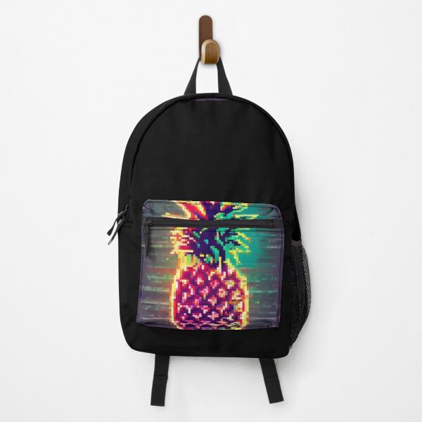 Item preview, Printed image of Pineapple on fire - 80s style - pixel art designed and sold by JaReVa.