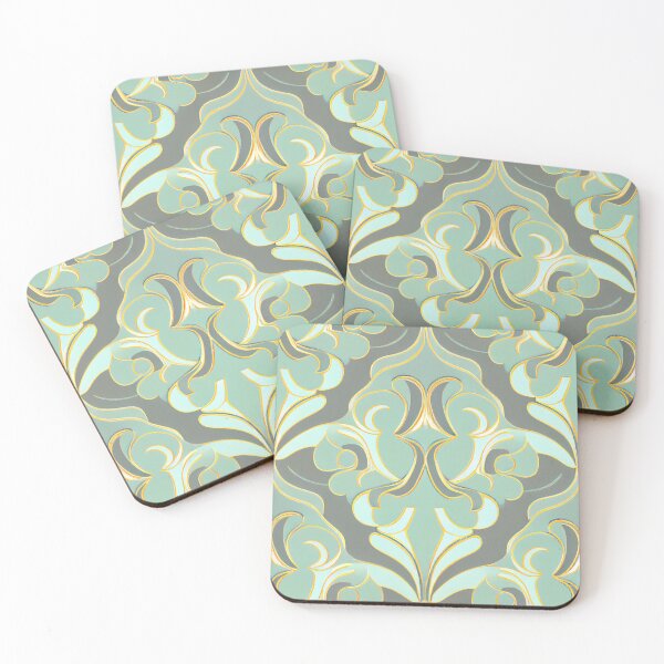 Item preview, Bold Soft Pale Hollywood Regency Pattern Digital Painting designed and sold by CodeAndColors.