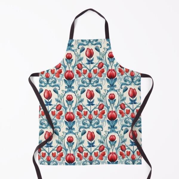 Item preview, tulip, red, teal, summer designed and sold by meissaprint.