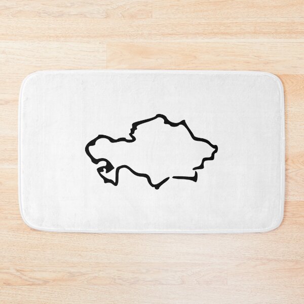 Item preview, Kazakhstan (Qazaqstan Қазақстан) Minimalistic Country Outline designed and sold by Natamus.