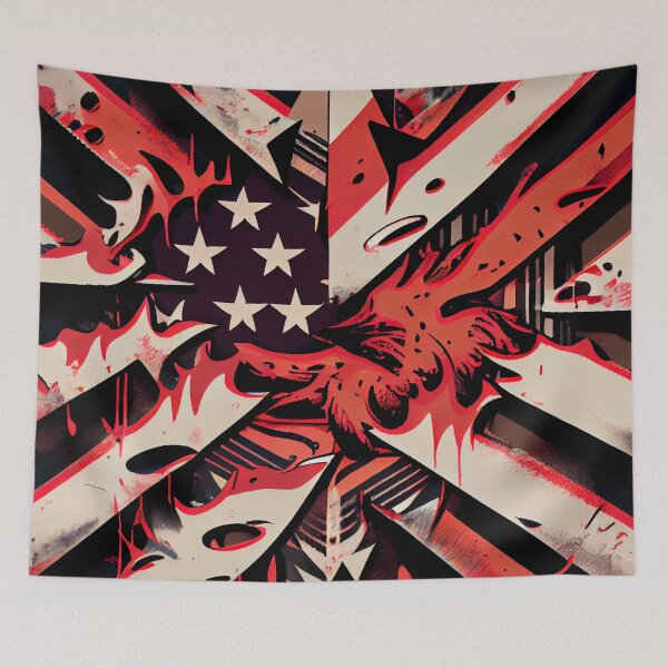 Item preview, Aggressive Country Pattern Digital Painting designed and sold by CodeAndColors.