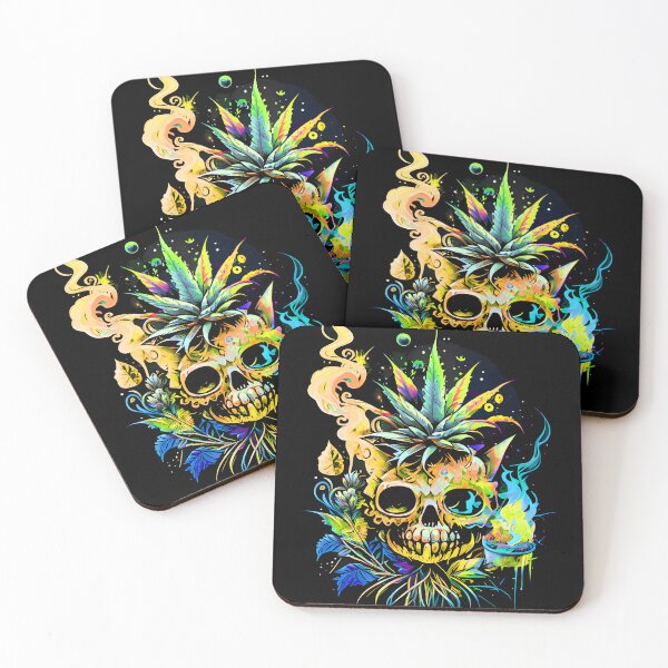Item preview, Trippy Cat Skull Pineapple Alchemist designed and sold by MindWave THC.