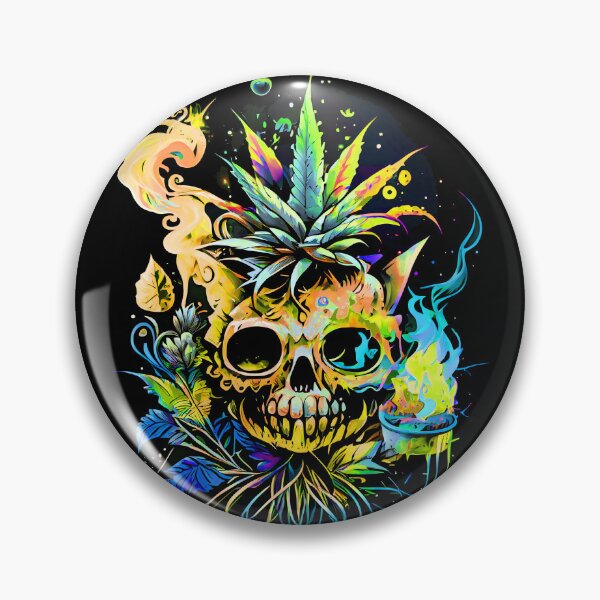 Item preview, Trippy Cat Skull Pineapple Alchemist designed and sold by MindWave THC.