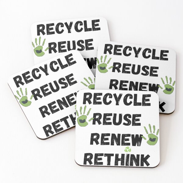 Item preview, Recycle Reuse Renew Rethink Crisis Environmental Activism designed and sold by maaitbahajjoub.