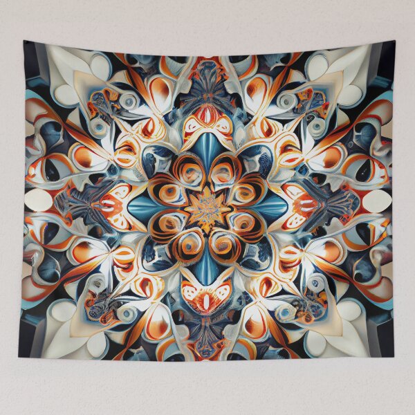 Item preview, Kaleidoscopic Jostling Digital Painting designed and sold by CodeAndColors.