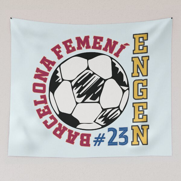 Item preview, Ingrid Engen 23 Barcelona Femeni Soccer Ball designed and sold by Numero14.