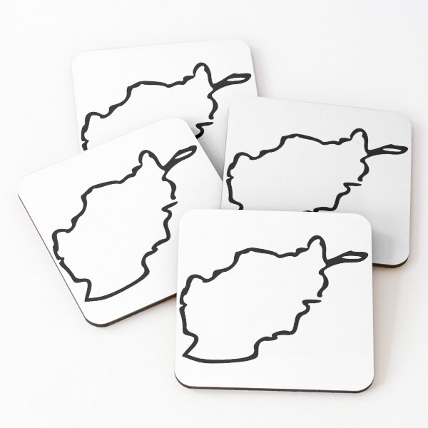 Item preview, Afghanistan (Afghanestan افغانستان) Minimalistic Country Outline designed and sold by Natamus.