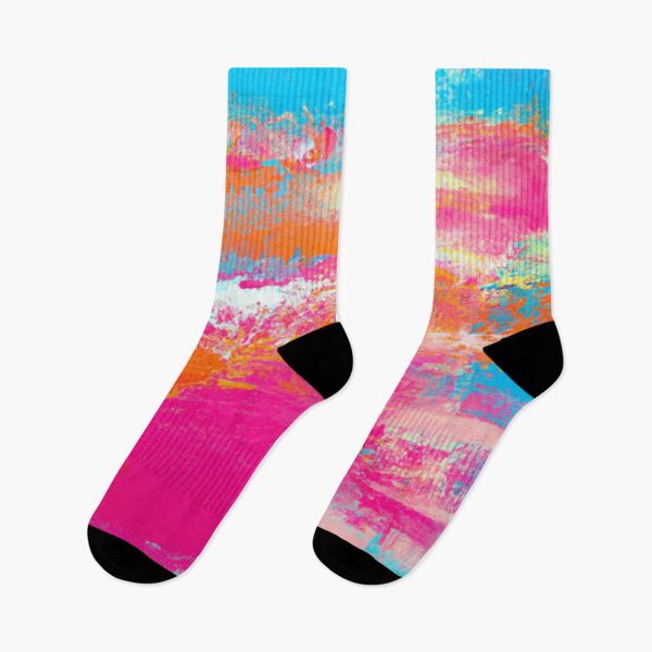 Item preview, Watercolor - Pink clouds against a blue sky designed and sold by The Iconic Minimalist.