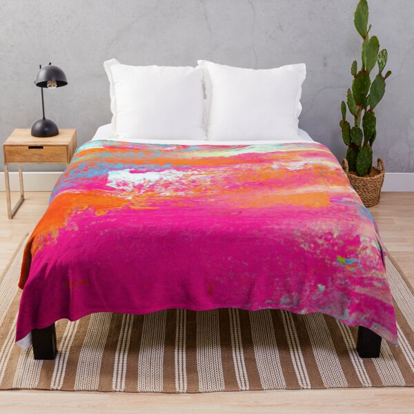 Item preview, Watercolor - Pink clouds against a blue sky designed and sold by The Iconic Minimalist.