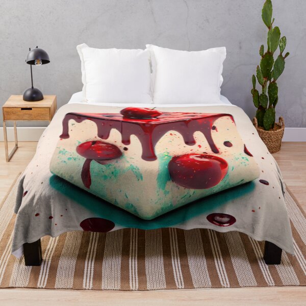 Item preview, Cherry Cube in a Greasy Splotch Digital Painting designed and sold by CodeAndColors.