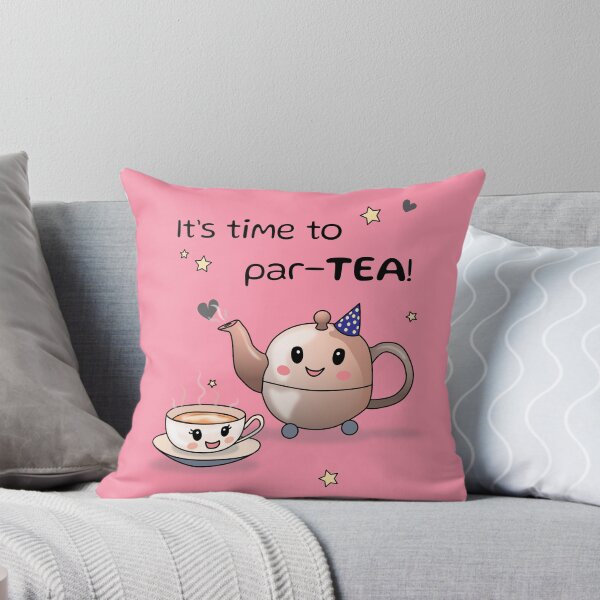 Item preview, It's time to par-TEA!  festive tea party pun joke designed and sold by HajnalkArt.