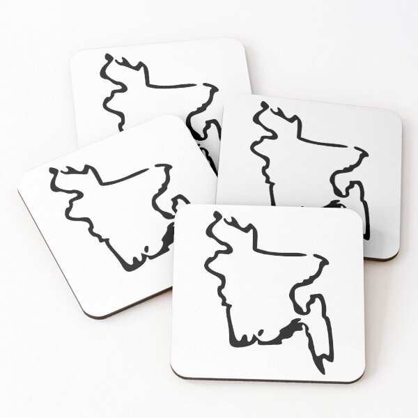 Item preview, Bangladesh (বাংলাদেশ) Minimalistic Country Outline designed and sold by Natamus.