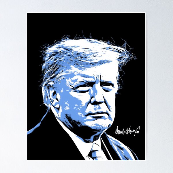 Item preview, Donald Trump portrait orientation designed and sold by ArtIsOm.