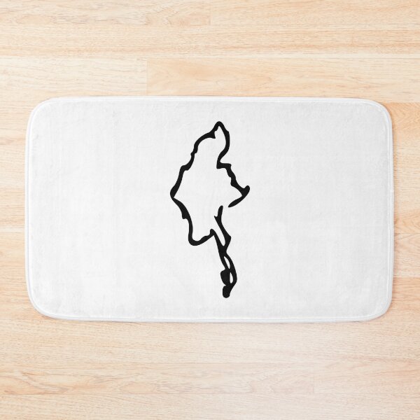 Item preview, Myanmar (Burma မြန်မာ) Minimalistic Country Outline designed and sold by Natamus.