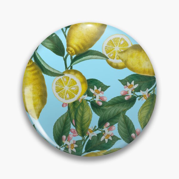 Item preview, Lemon and Leaf Pattern designed and sold by Burcu Korkmazyurek.
