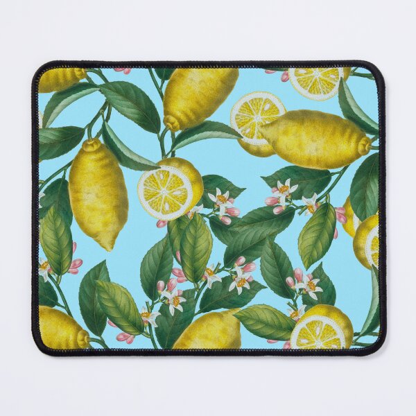 Item preview, Lemon and Leaf Pattern designed and sold by Burcu Korkmazyurek.