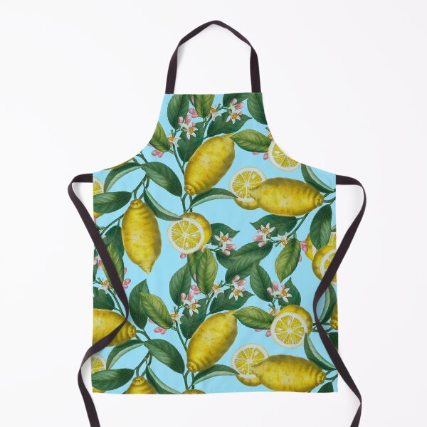 Item preview, Lemon and Leaf Pattern designed and sold by Burcu Korkmazyurek.