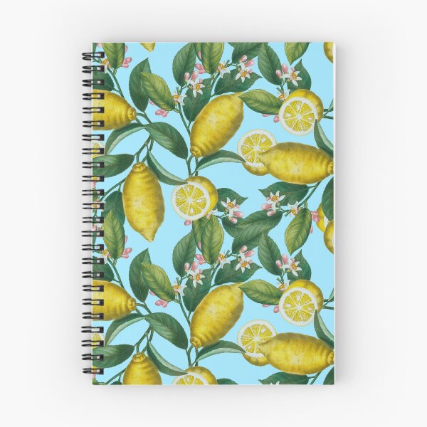 Item preview, Lemon and Leaf Pattern designed and sold by Burcu Korkmazyurek.