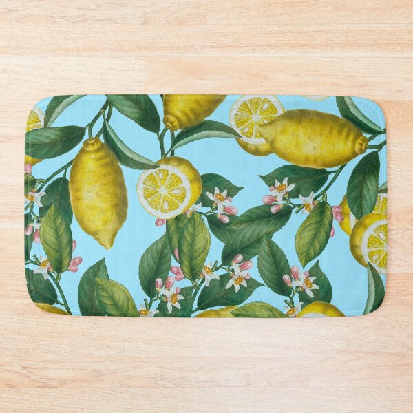 Item preview, Lemon and Leaf Pattern designed and sold by Burcu Korkmazyurek.