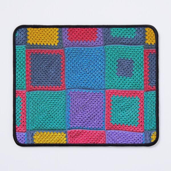 Item preview, knitted background granny square designed and sold by SolArt88.