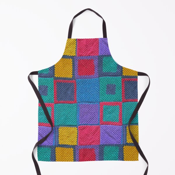 Item preview, knitted background granny square designed and sold by SolArt88.