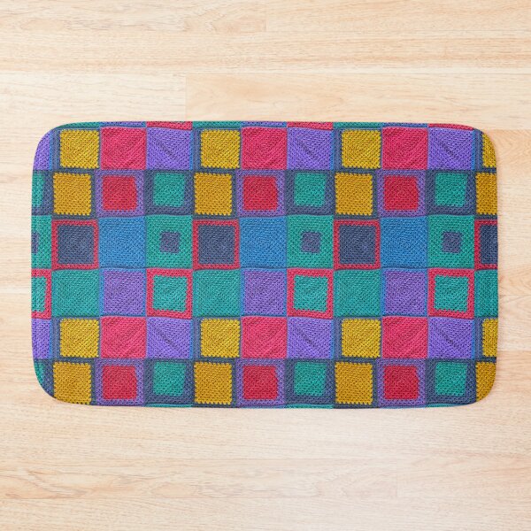 Item preview, knitted background granny square designed and sold by SolArt88.