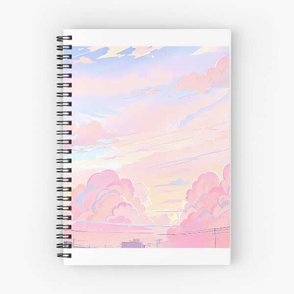 Item preview, Cute Pastel Pink Clouds Landscape designed and sold by Asarea.