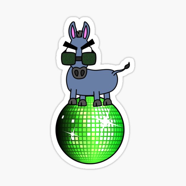 angry cyber donkey Sticker